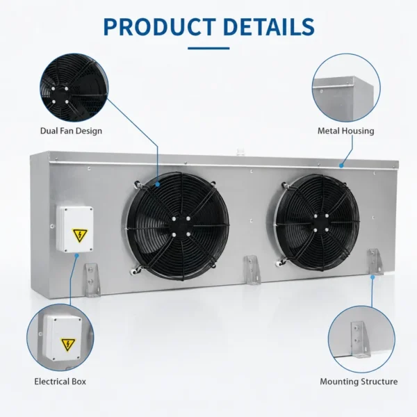 Cold Room Evaporator, 380 V, Electric - view 2