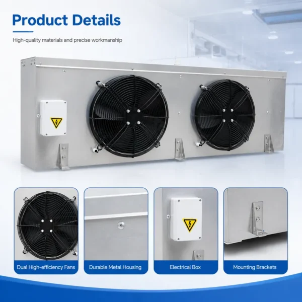 Cold Room Evaporator, Ceiling, 380 V, Electric - view 2
