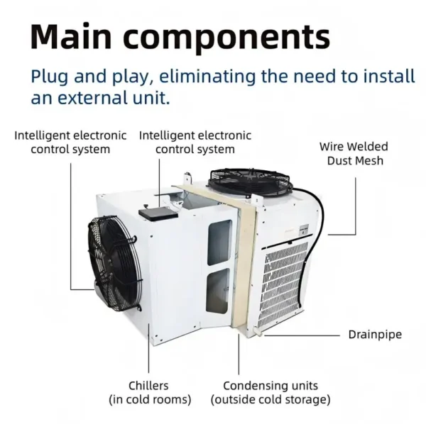 Cold Room Refrigeration Unit, 2HP, Monoblock - view 3