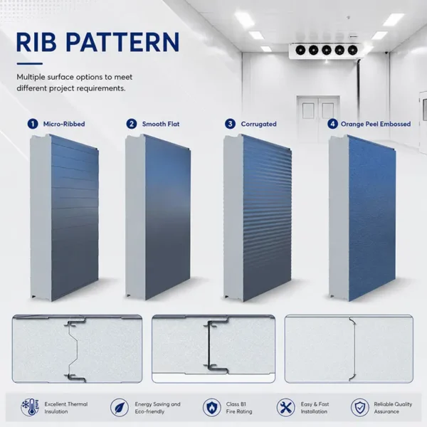 Cold Room Sandwich Panel, 50mm, 100mm, 150mm, wall - view 3
