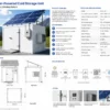 Cold Room Storage, Solar, 2.2~3kW (20m³), R404A - view 6
