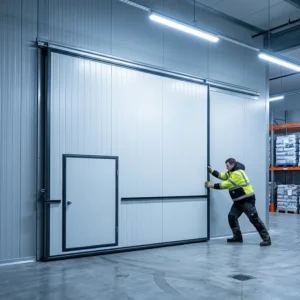 Cold Room Storage, Steel, Galvanized + PU, Sliding Doors