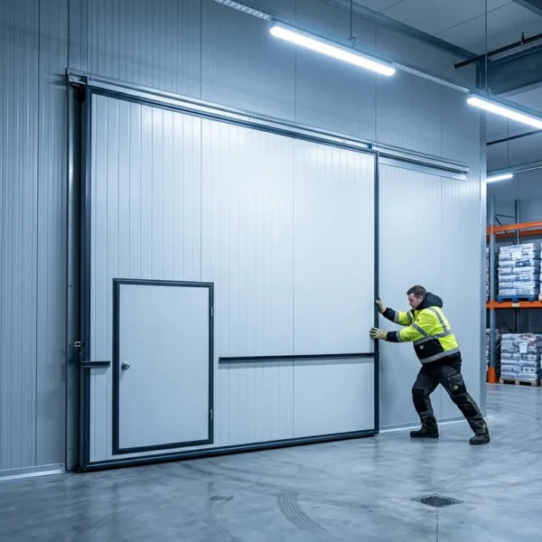 Cold Room Storage, Steel, Galvanized + PU, Sliding Doors