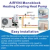 Cold Warm Heat Pump, Solar, EVI, Monoblock - view 3