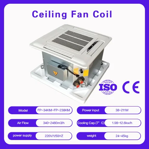 Cold Water Air Conditioner, Ceiling, 1800W, Steel - view 2
