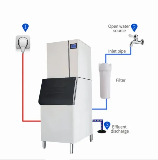 Commercial Automatic Tube, 400kg, 110V, 150kg, 24h