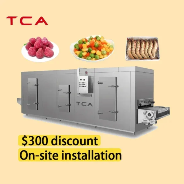 Commercial Iqf Tunnel Freezer, 2.75KW(3.69hp), SUS304