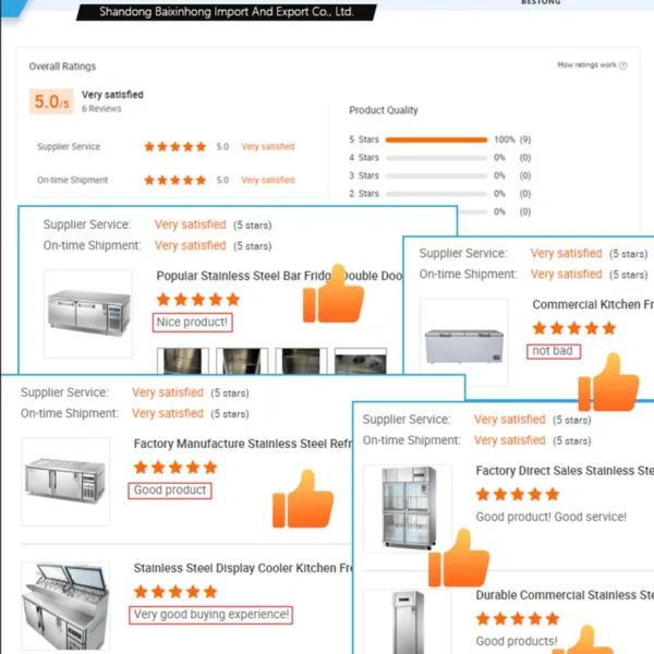Commercial Kitchen Refrigerator, 220V, 550L - view 5