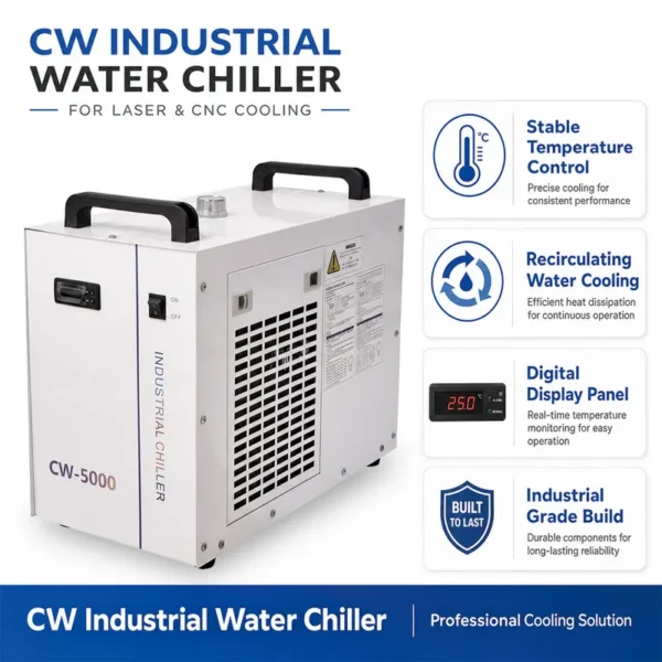 Commercial Portable Water Chiller, CW5000, 220 V, R134a