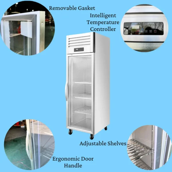 Commercial Restaurant Refrigerator, Stainless, Steel - view 2