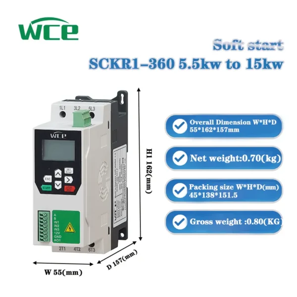 Compact Bypass Motor, SKR1-360, 380/400V, 0.37-15KW, RS485 - view 2