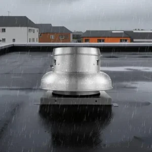 Compact Roof Exhaust Fan, 21inch, DC Power Supply
