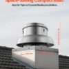 Compact Roof Exhaust Fan, 21inch, DC Power Supply - view 2
