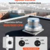 Compact Roof Exhaust Fan, 21inch, DC Power Supply - view 4
