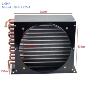 Condenser, 1hP, 1.2KW, Copper