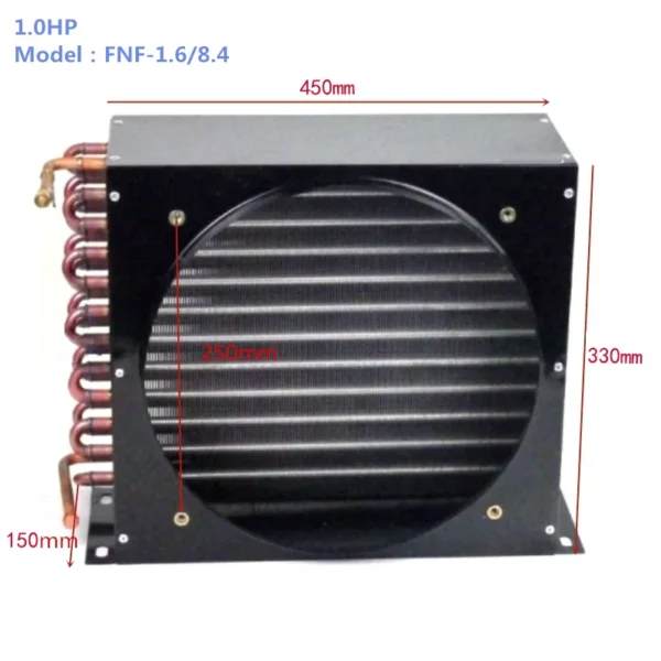 Condenser, 1hP, 1.2KW, Copper - view 2