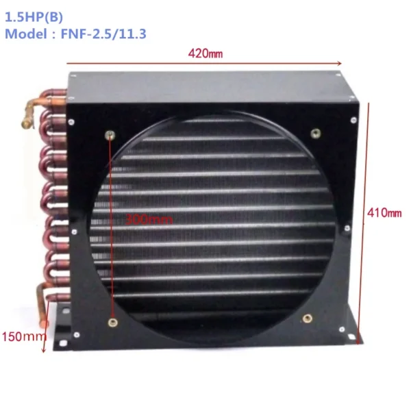 Condenser, 1hP, 1.2KW, Copper - view 4