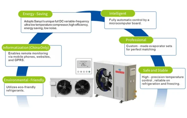 Condensing Unit, 3HP, 220 V, -30℃ - view 2