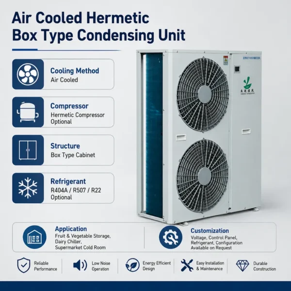 Condensing Unit, 5HP, Hermetic, Scroll, 220V - view 2