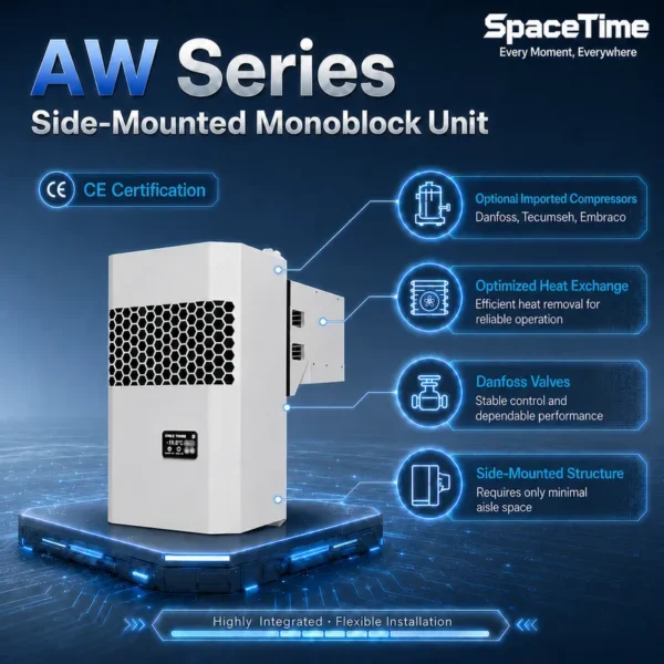 Condensing Unit, R404a, 1089W, Scroll, Monoblock - view 2