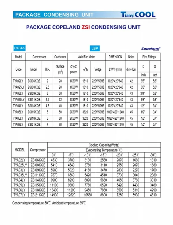 Condensing Unit, Scroll, 220 V, 4910w(6.58hp) - view 6