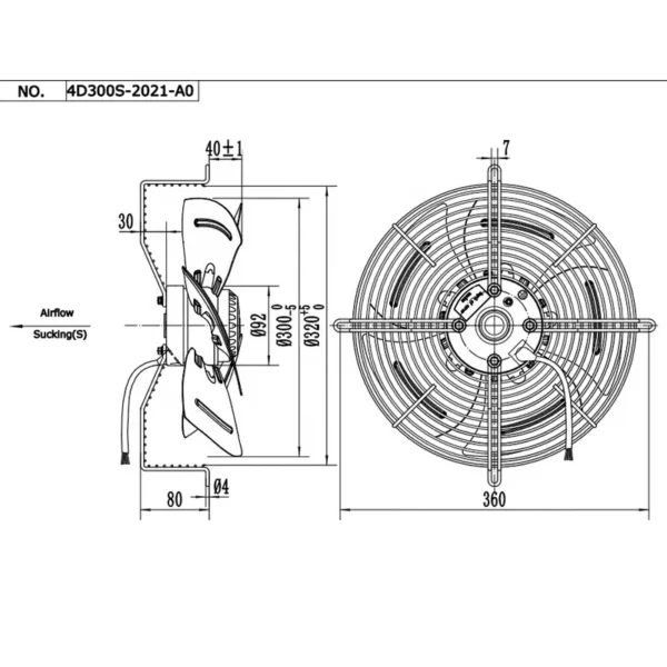 Condensing Unit, YWF4E-300S, Axial - view 2
