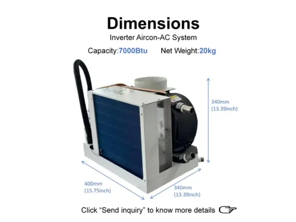 Condensing Units, 6000btu, 7000btu, 220V, 50Hz - view 4