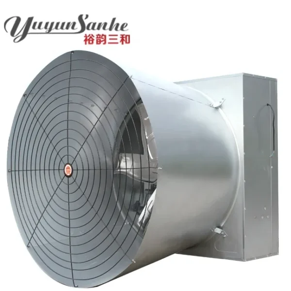 Cone Ventilation Exhaust Fan, Wall, 415V, Electric