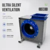 Consistent Airflow Cabinet Fan, Centrifugal, 220 V, Metal