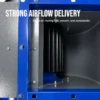 Consistent Airflow Cabinet Fan, Centrifugal, 220 V, Metal - view 4