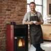 Control Energy-saving Pellet Stove, Steel, Pellet Fireplaces - view 3
