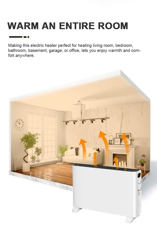Convector Heater, 2000W, Wall - view 4