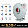 Conveying Induced Draft Fan, Centrifugal, 380, Carbon Steel