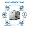 Cooled Industrial Water Chiller, 20HP, Plastic - view 3