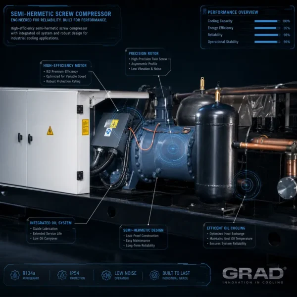 Cooled Screw Water Chiller, 380 V, 560kw - view 5