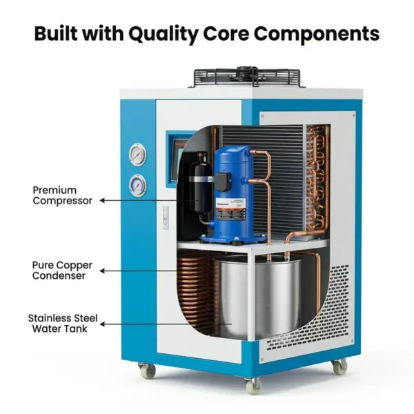 Cooled Scroll Industrial Chiller, 230 V, 9KW - view 5
