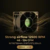 Cooler, Axial, 80*80*56mm, Brushless, 12V - view 3