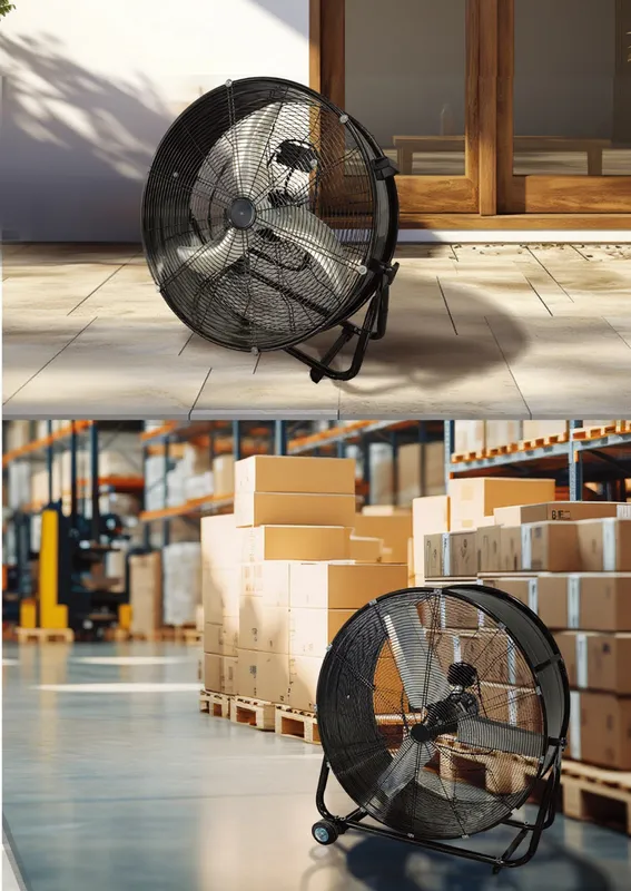 Cooling Air Industrial Blower, 24'', 110-220V, Electric - view 4