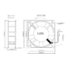 Cooling Axial Fan, FP-108EX-S1-B, 15cm, 220V, Plastic - view 4