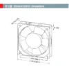 Cooling Fan, 115V, 230V, 120x120x25Mm, 12x12 - view 5
