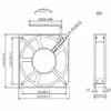 Cooling Fan, 120x120x25mm, 230V, 240V, Brushless - view 4