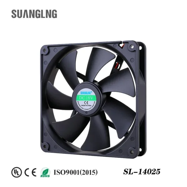 Cooling Fan, 140x140x25mm, 12V