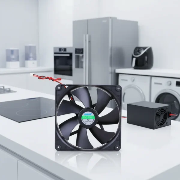 Cooling Fan, 140x140x25mm, 12V - view 2