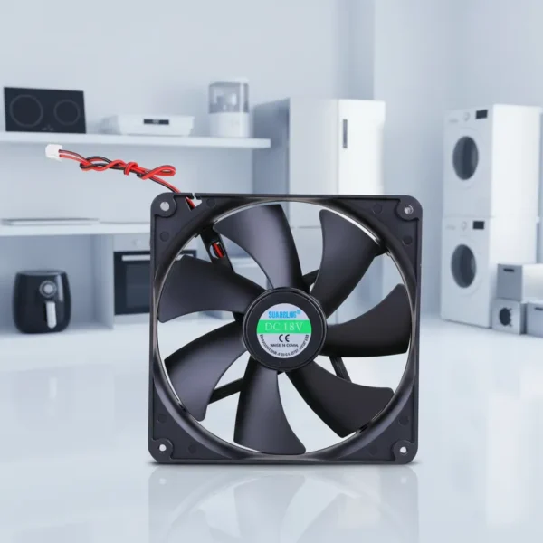 Cooling Fan, 140x140x25mm, 12V - view 3
