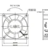 Cooling Fan, 150mm, 110V, 220V, 15050 - view 2