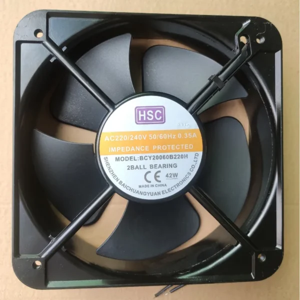 Cooling Fan, 200mm, 220V, BCY20060B220H, Axial - view 5