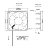 Cooling Fan, 200X200X60Mm, 200Mm, 12V, 24V - view 6