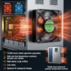 Cooling Fan, 220V~240V, Cast, Axial - view 3