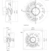 Cooling Fan, 250mm, CRAH, Axial - view 4