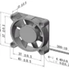 Cooling Fan, 45mm, 45x45x10mm, 24V, Axial - view 5